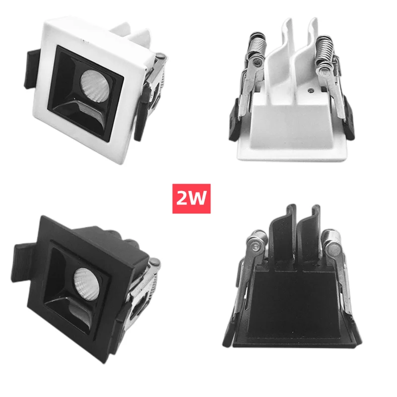 Dimmable LED downlights Spotlights 2w4w6w10W20W30W Ceiling lights COB grille lights Recessed line Indoor lighting bulbs led downlight led spotlight