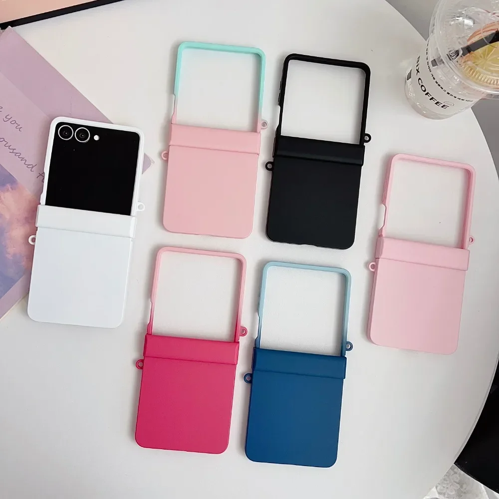 Elegant Gradient Double Color Hard Hinge Protective Phone Case