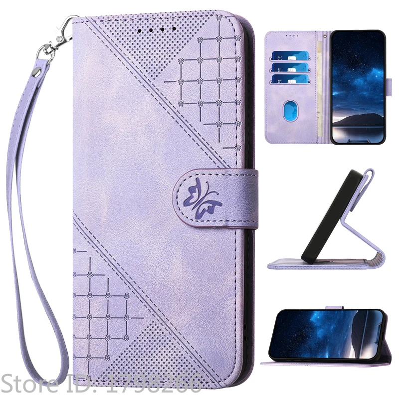 Luxury Pattern Flower Leather Phone Case - Flip Cover Wallet with Card Holder