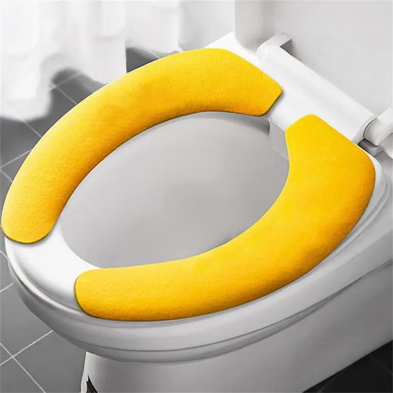 1 Pz Coprisedile Universale Per Wc Soft Wc Paste Toilet Sticky Seat Pad Lavabile Scaldino Per Bagno Coperchio Del Sedile Cuscino Solido