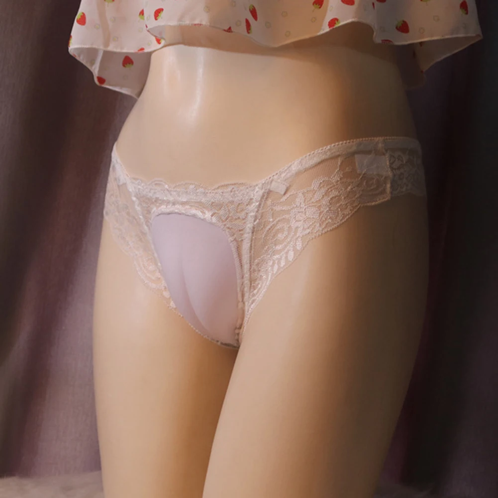 

Mens Sexy Transgender Camel Toe Thong Panties Sissy Lingerie Hiding Gaff Lace Panties Crossdress Shaping Erotic Underwear