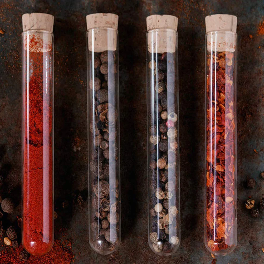 

10 Pcs Test Tube Terrarium Serological Tubes Flat Clear Sample Storage Container Glass Centrifuge Vial Containers