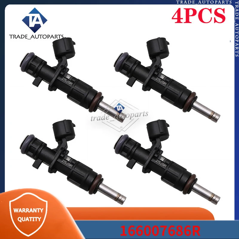 4Pcs Fuel Injectors For Renault 166007686R 16600-7686R
