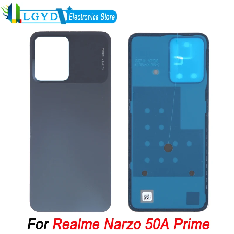 

Оригинальная задняя крышка аккумулятора для Realme Narzo 50A Prime, задняя крышка телефона, запасная часть