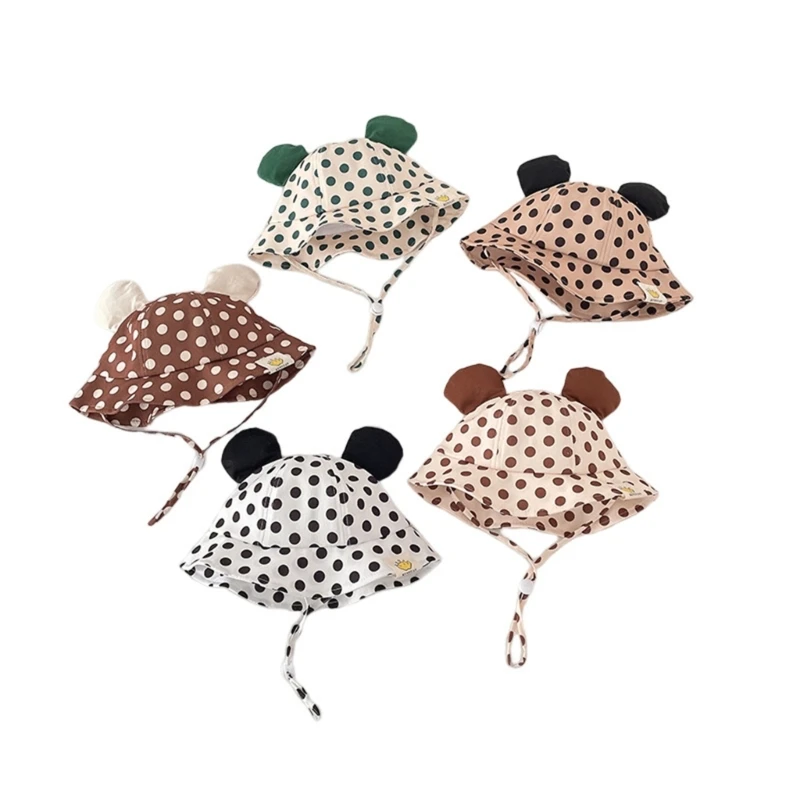 

Cartoon Baby Bucket Hat with Ears Lovely Baby Sun Cap Summer Outdoor Toddler Fisherman Hat Unisex