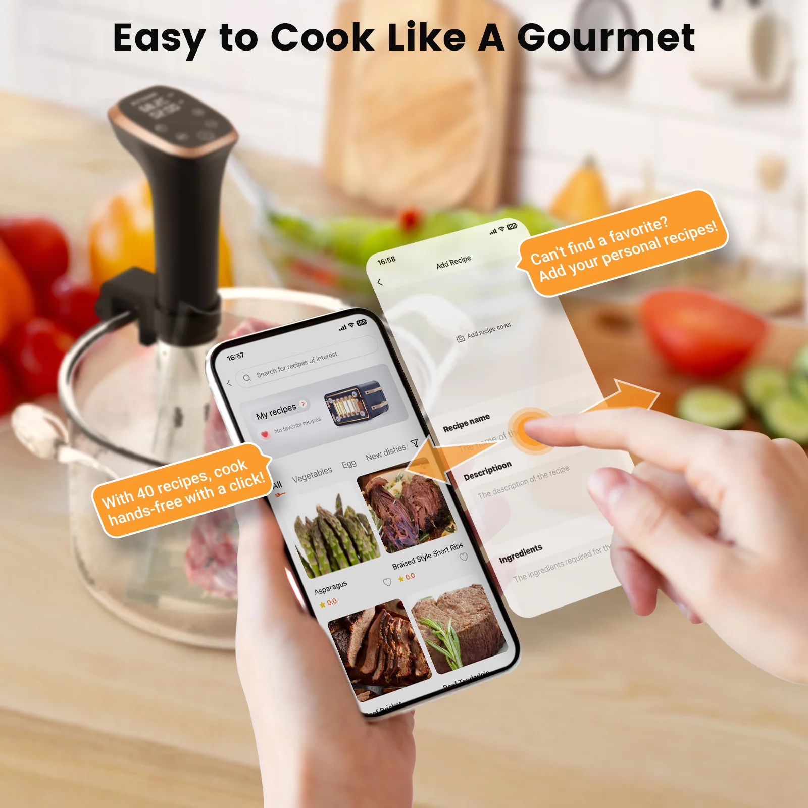 BLIITZHOME Smart Slow Cooker | WiFi & IPX7 Waterproof | 6-Quart - View 4