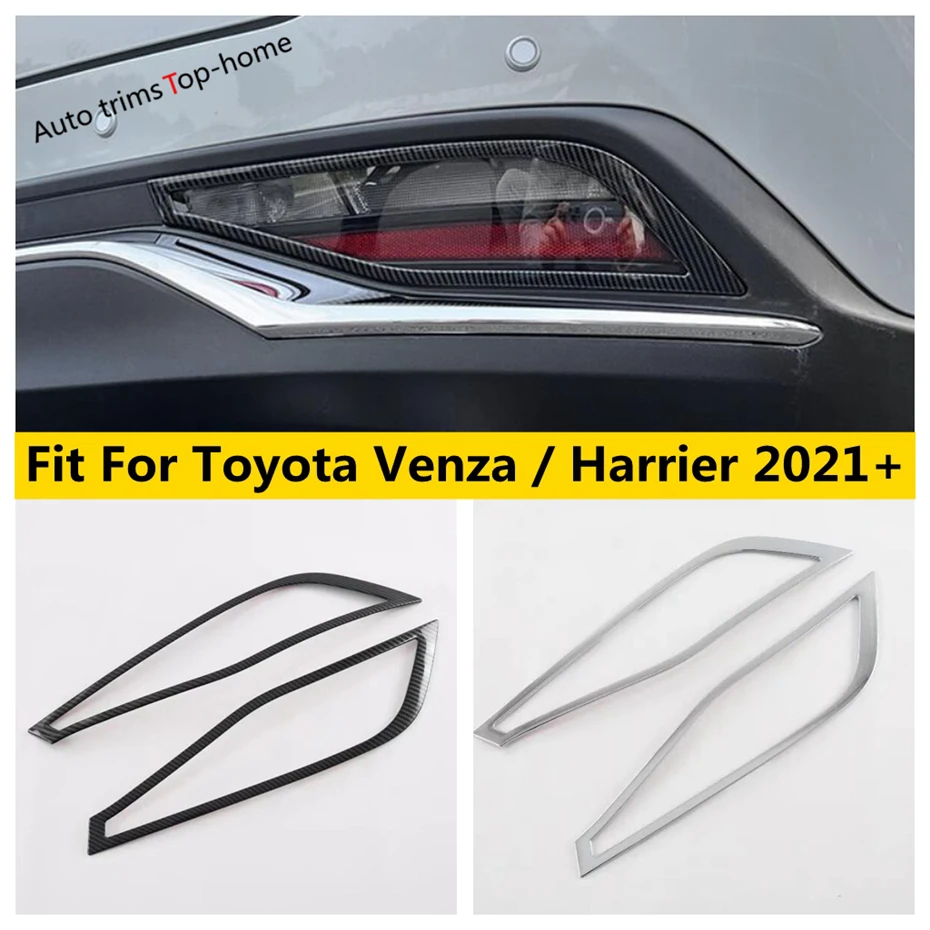 

Rear Bumper Fog Lights Lamps Frame Sticker Decor Cover Trim Fit For Toyota Venza / Harrier 2021 - 2023 Exterior Accessories