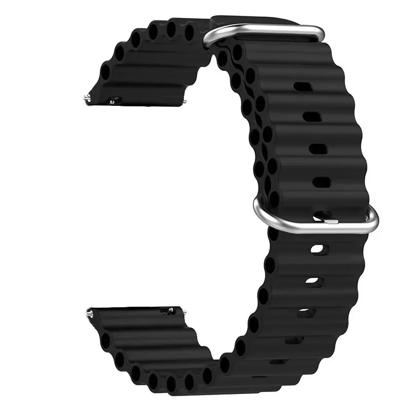 Enhanced Silicone Ocean Band Strap - 20mm/22mm Adjustable Sizes