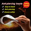 Anti-Piercing Kevlar Insole Anti-Stick Steel Insole Anti-Iron Nail Mountaineering Construction Site Safety Insole Safety Labor 1