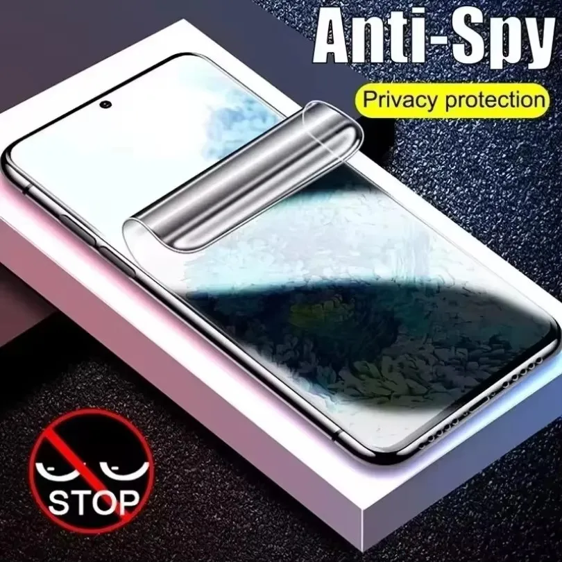 3-Piece Privacy Hydrogel Anti-Spy Screen Protector Set