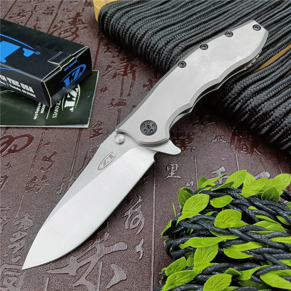 

Zero Tolerance ZT0562 Bearing Flipper Pocket Folding Knife D2 Blade Titanium Alloy Handle Outdoor Tactical Camping Hunting Tool