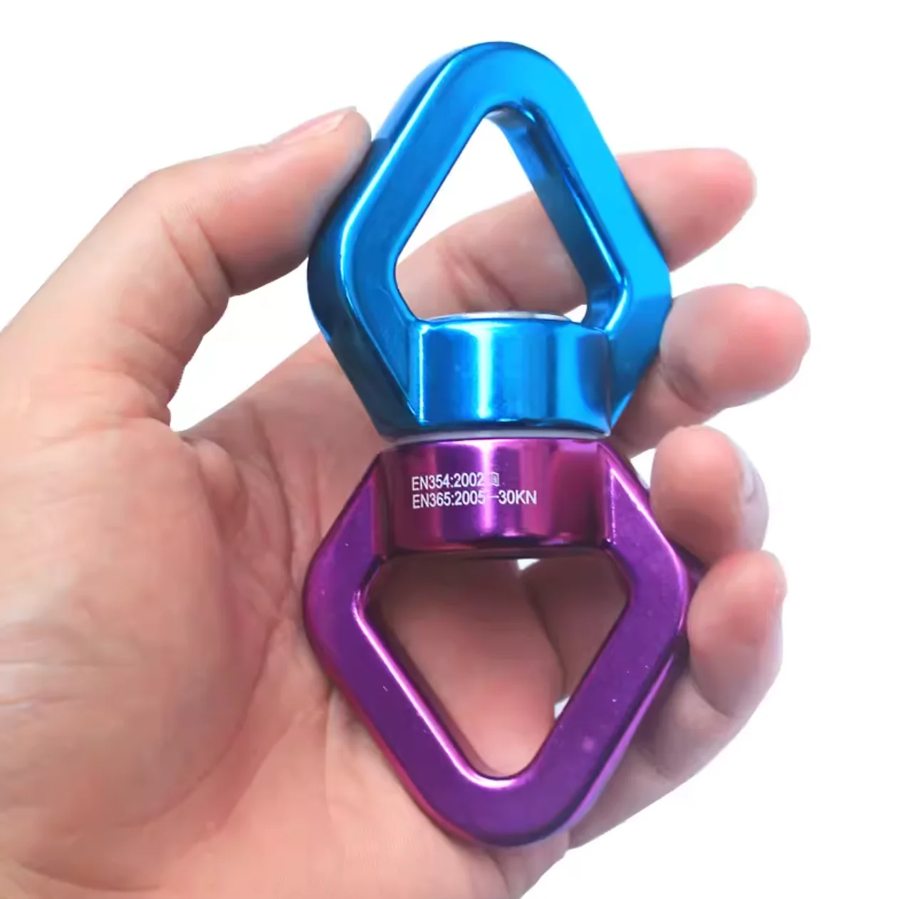 360° Rotator with Hanging Accessory for Aerial Yoga, Hanging Hammock, Web Tree Swing, Swing Spinner and Rock Climbing, Indoor an 4