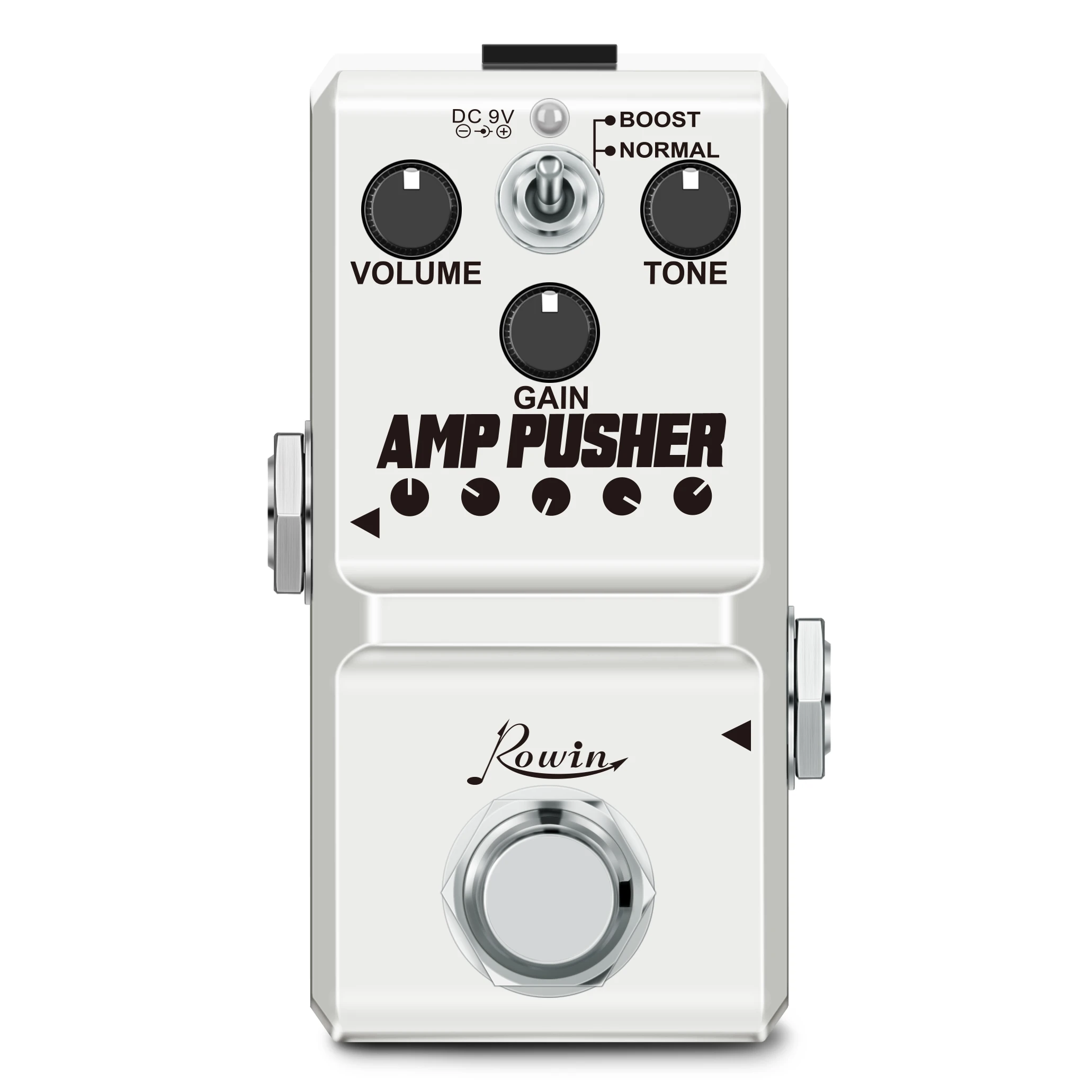 

Rowin Vintage Overdrive Sound Guitar Pedal, Mini Size, 2 Modes for Electric Guitar, LN-323, 70's