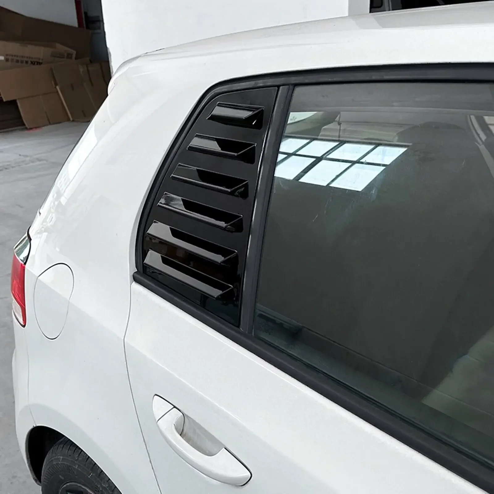Car Rear Window Louver Shutter Cover Side Vent Scoop Blinds Trim for VW Golf 6 MK6 2008-2012 car rear window cover