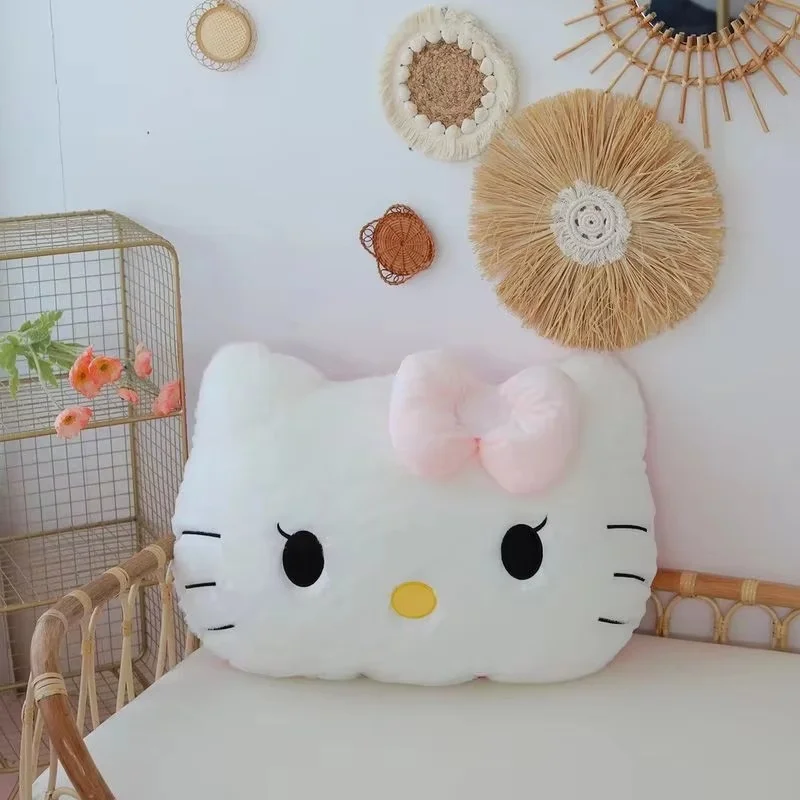Hot Sale Sanrio Hello Kitty Kawaii Stuffed Plush Dolls Anime Kt Cat Plush Pillow Toys Sofa Bed Home Soft For Kid Girl Xmas Gifts