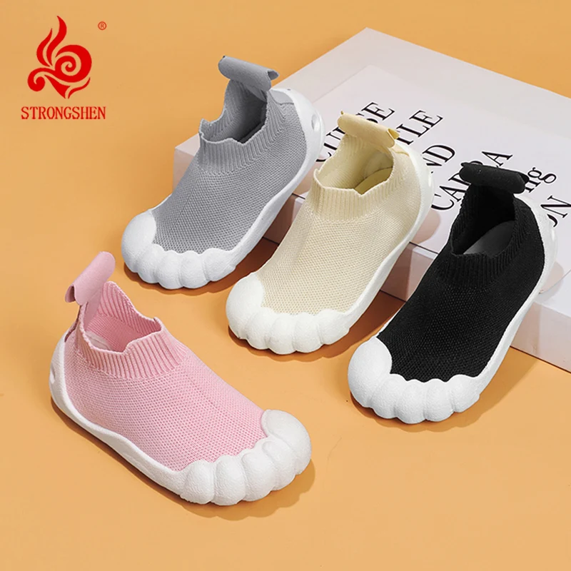 STRONGSHEN Kids Sock Shoes High Top Sneakers For Boys Girls Mesh Breathable Casual Shoes Children Tennis Shoe Zapatos Infantiles