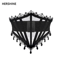 HERSHINE Women's Fashion Mesh Rhinestone Elastic Wide Belt, Y2K Gothic Harajuku Style Elegant Party Accessory，spring，summer