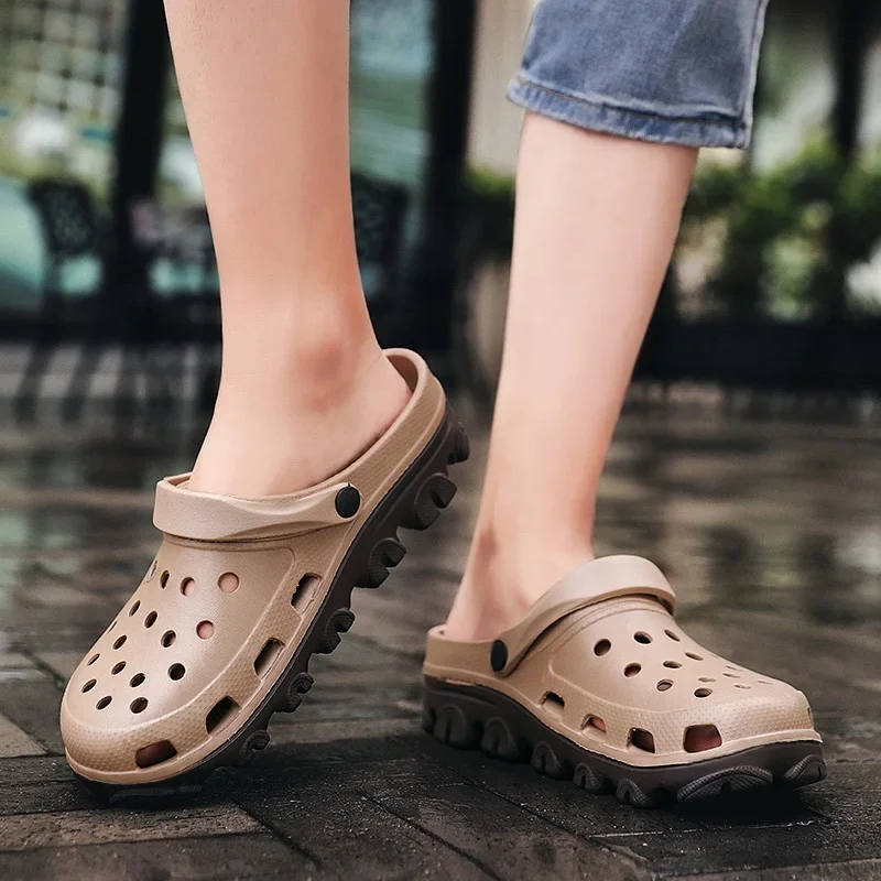 Men Clogs Sandals Outdoor Casual Shoes EVA Lightweight Slippers Summer Sandalias Platform Hombre Women Beach Large Big Size 50 3
