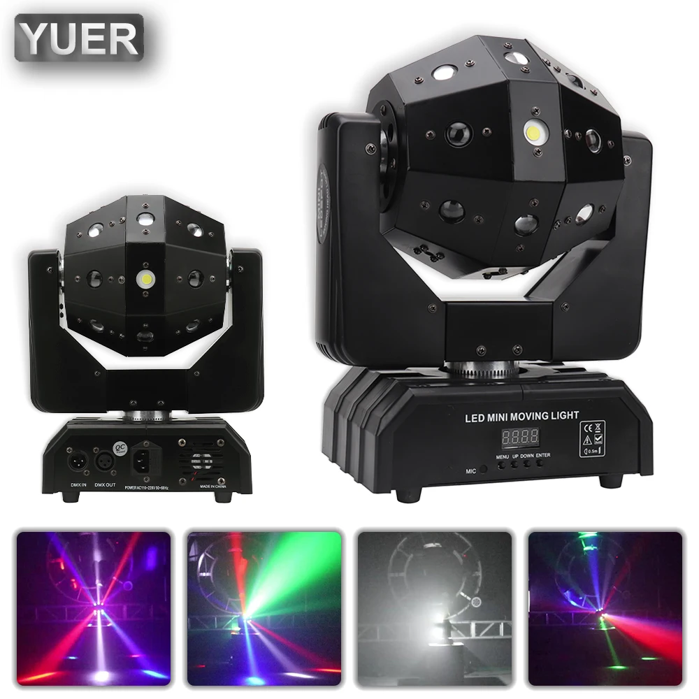 

YUER Festival DJ Disco Ball Lights LED beam laser strobe 3in1 moving head football light DMX Nightclub party show stage lighting