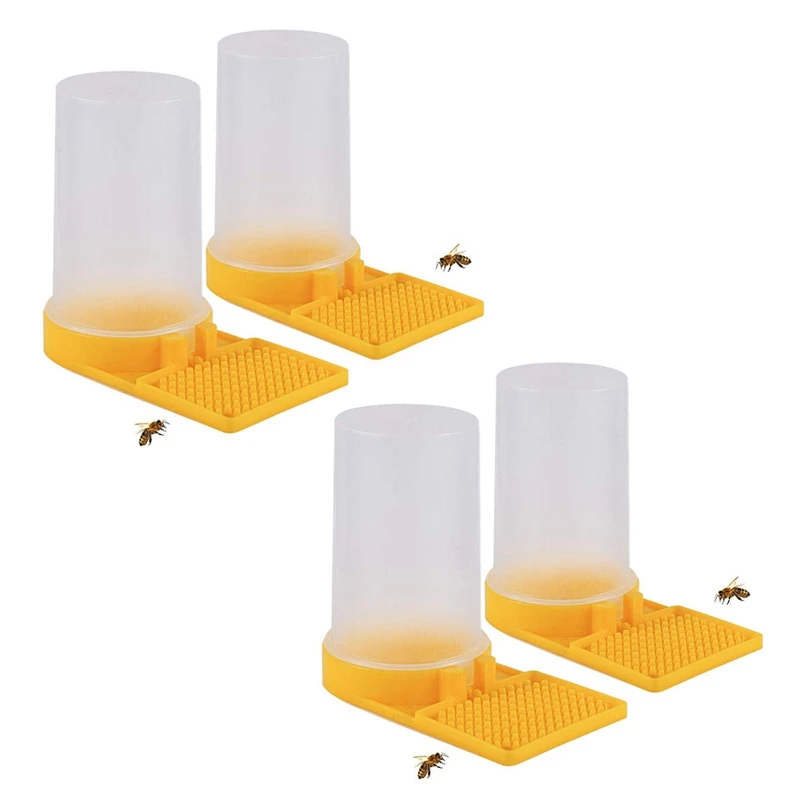 4 Pack Beehive Apicoltura Distributore D'Acqua Miele Alveare Ingresso Alimentatore Ape Bere Attrezzature Per L'Apicoltura