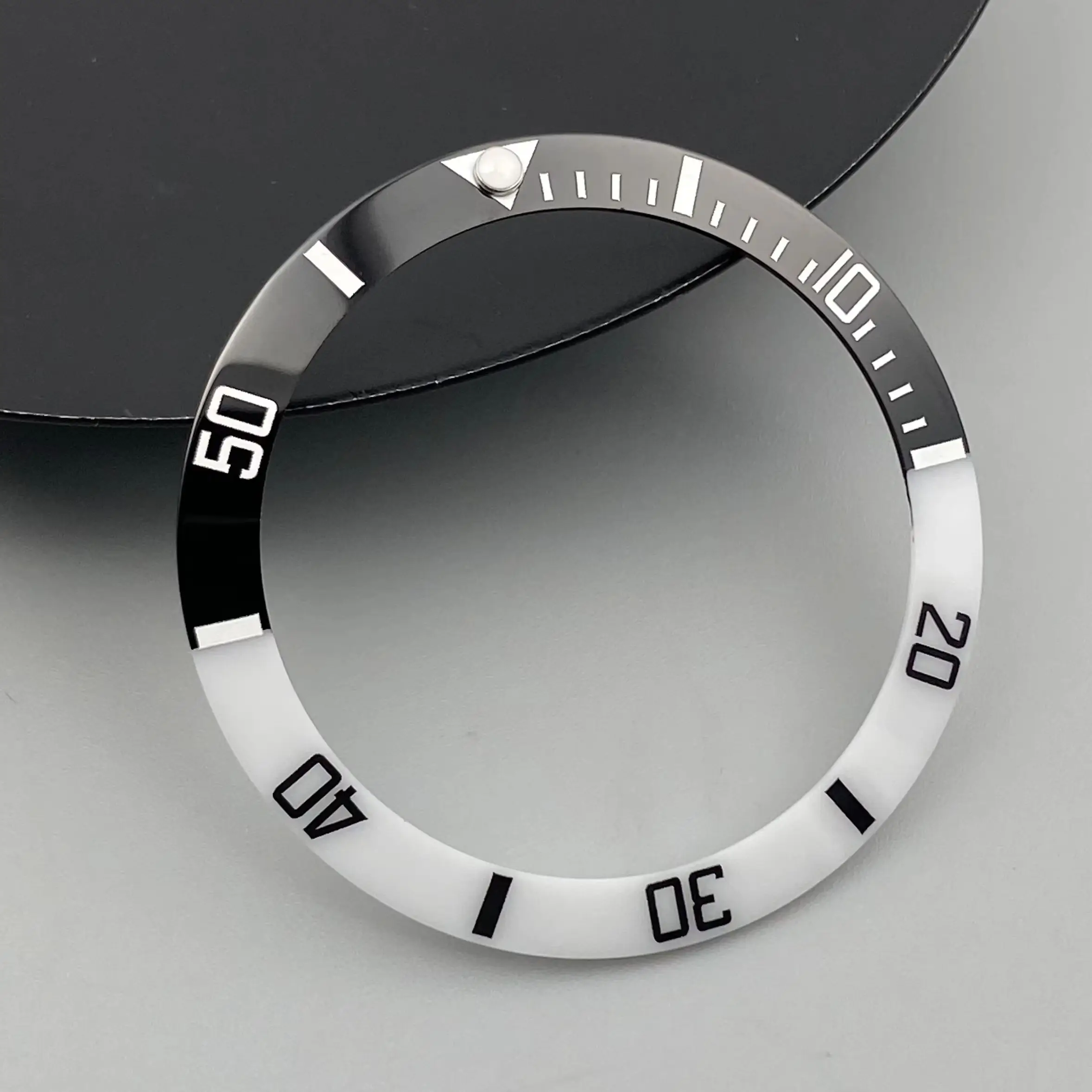 Ceramic & Aluminum Bezel GMT Diving Watch Insert for 40mm Watch Case Replacement