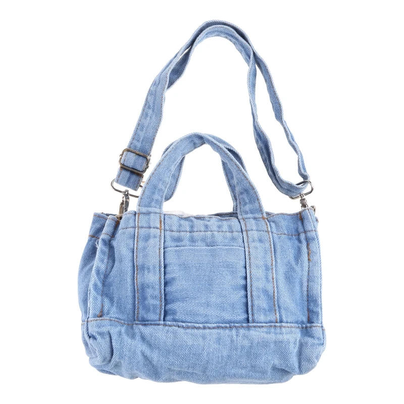 

Женская маленькая джинсовая сумка для девочек, сумка-мессенджер через плечо, летняя сумка-тоут, кошелек