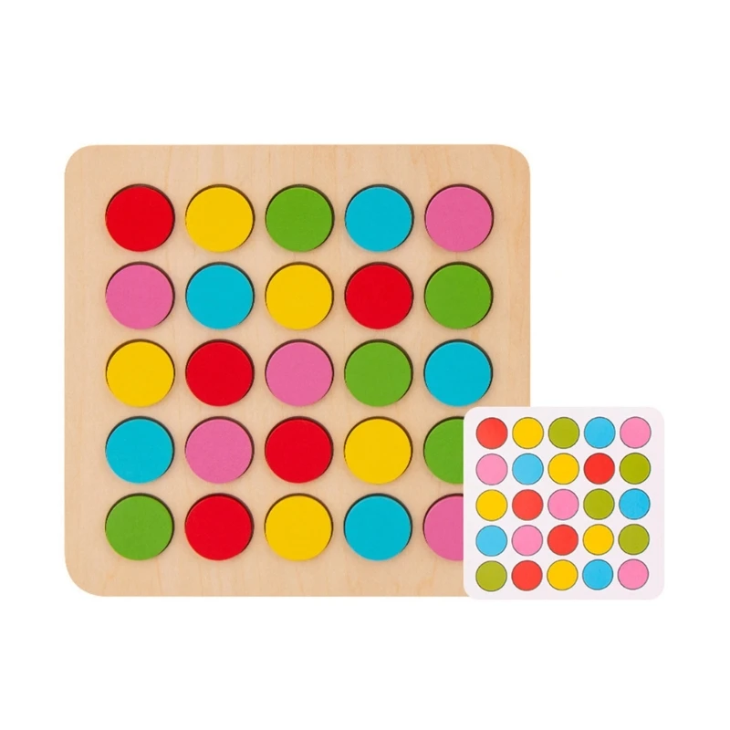 

Y55B Wood Board Game Color Sorting Montessori Math Toy Gift for Children 3+ Years Old