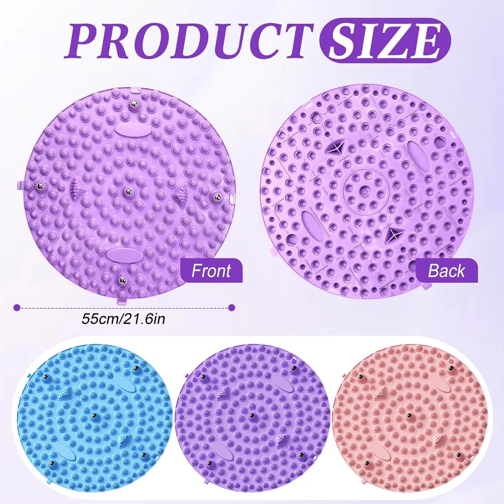 Portable acupressure mat usage