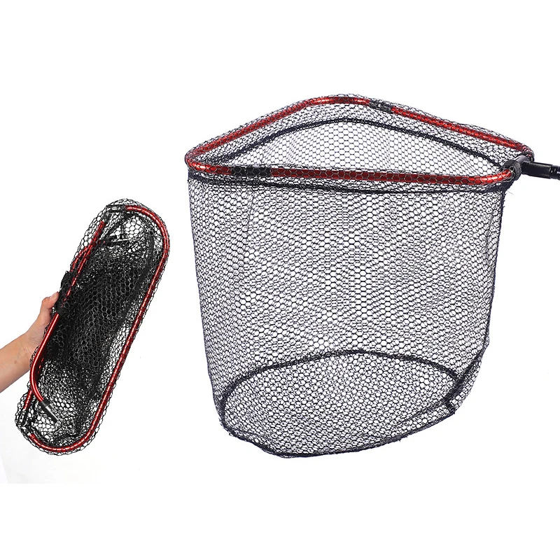 

Triangle Net Head Aluminum alloy 8mm Screw Folding Dip Net 40/60/65cm Gluing Net Outdoor Fishing Tool Accessories