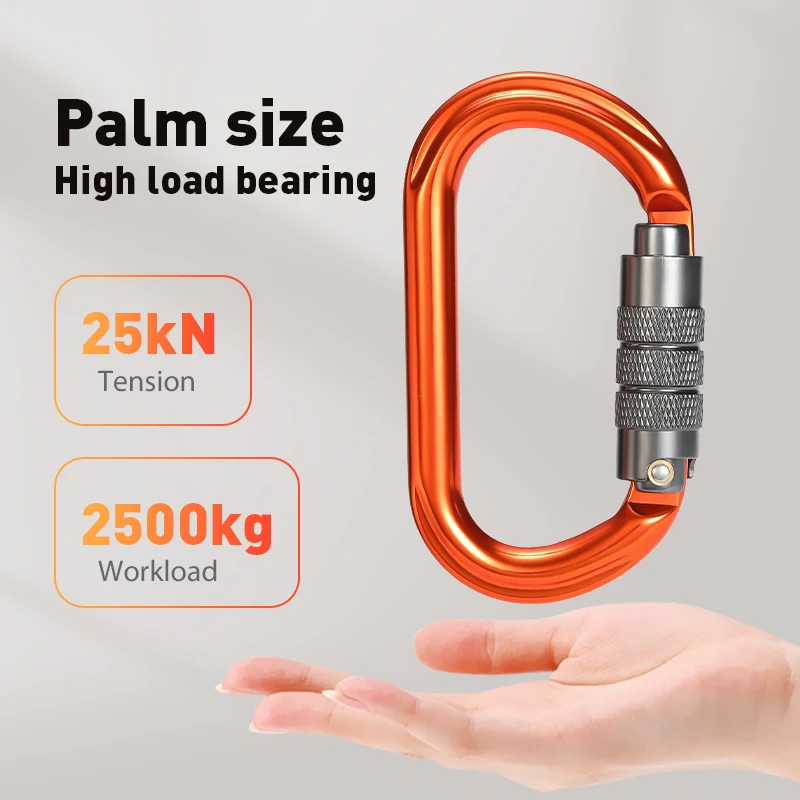 25KN O-Shape Climbing Carabiner 3