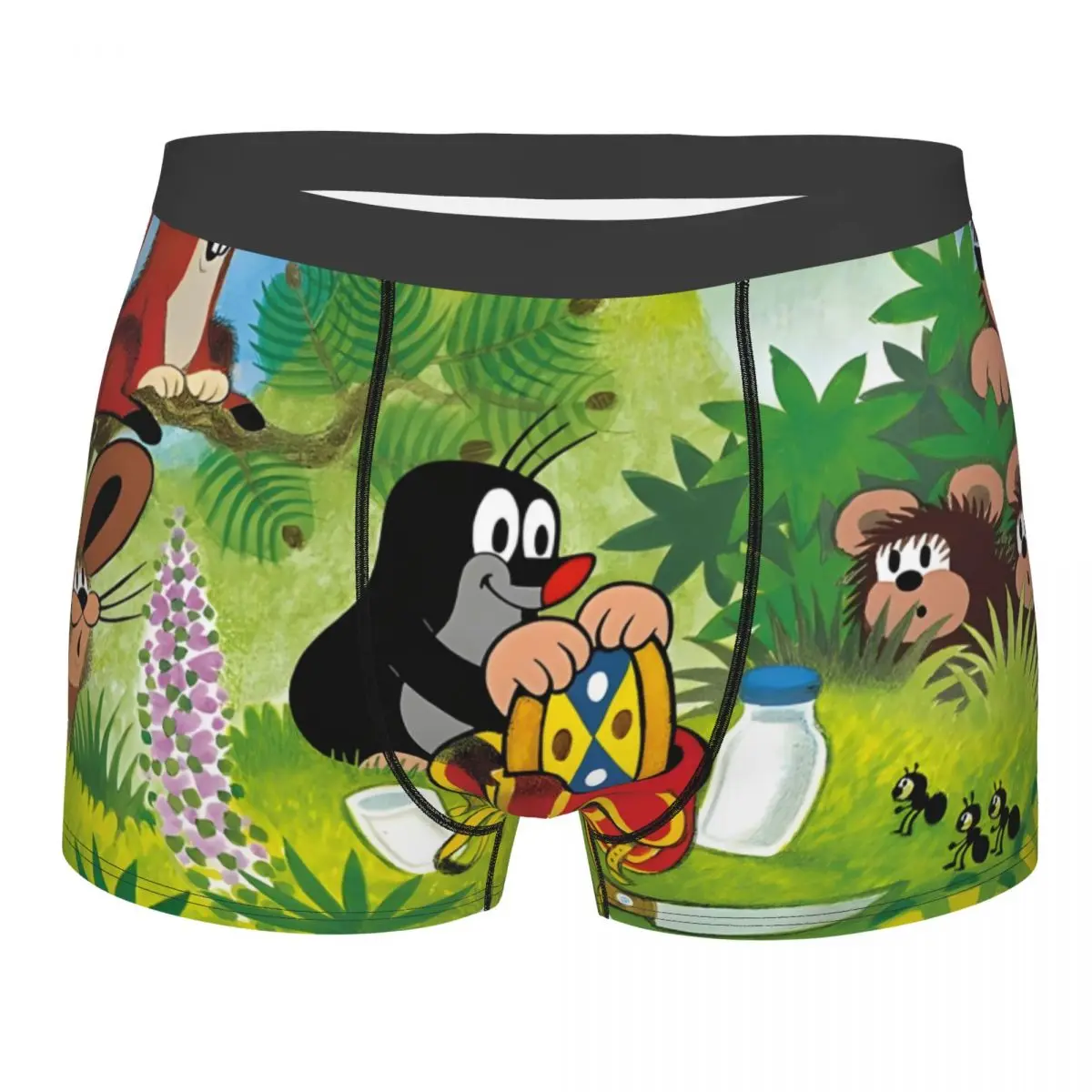 

The Little Mole Pizza Underpants Homme Panties Men's Underwear Print Shorts Boxer Briefs