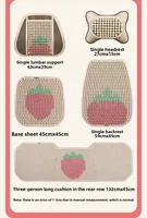 Summer Cool Breathable Wooden Bead Seats Cover Four Seasons Universal SUV Car Seat Cover Cool Wooden Beads Car Seat Protection 4