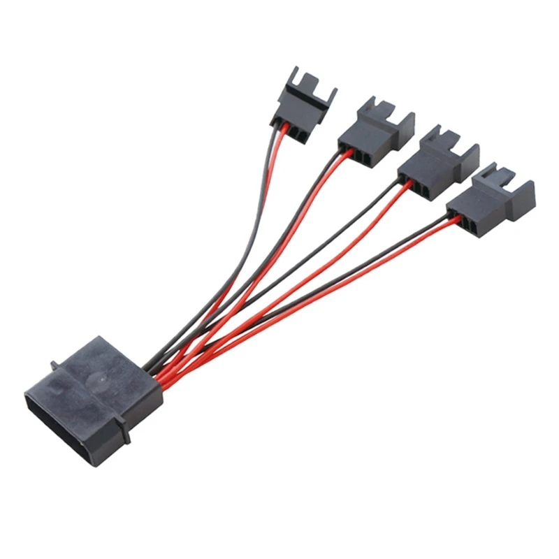 

IDE 4Pin Male Molex to Small 4pin Female Y Splitter Adapter Floppy Disk Power Supply Cable Converter for CASE Fan