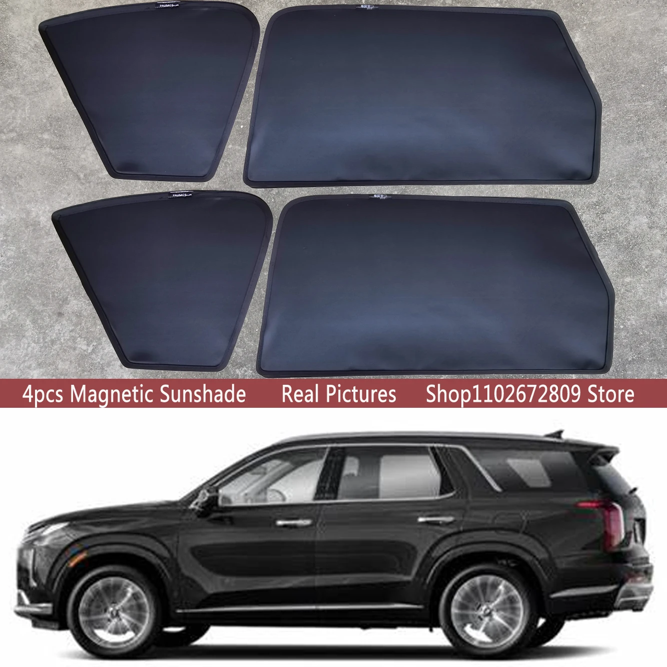 Magnetic Car Sunshade Shield Front Windshield Frame Curtain Sun Shades For Hyundai  Palisade 2020 2021 2022 2023 2024 Accessories - AliExpress