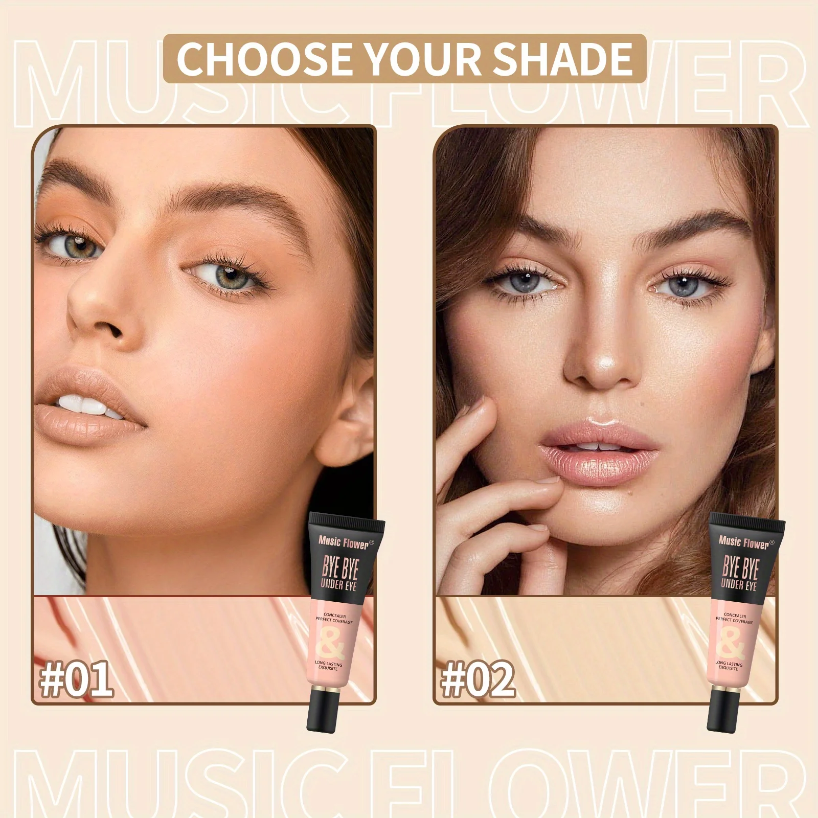 Concealer Perfect Coverage&Long Lasting Exquisite, Foundation, Buildable Foundation For A Smooth, Satin Finish, 0.422fl.oz 6