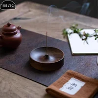 High Quality Solid Wood Incense Holder Handmade For Meditation & Home Decor Natural Grain No Power Needed Spiritual Holiday Gift - Image 5