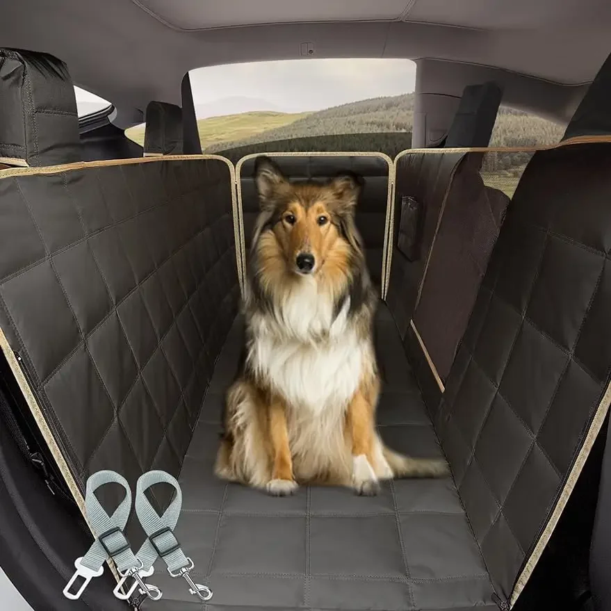 lassie-車用の犬用ハンモックシートカバー2020-2024テスラモデルと互換性があります