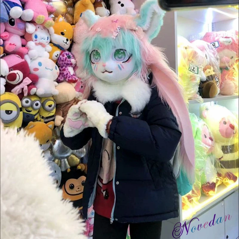 Cuffia Pelosa Cosplay Per Testa Di Animale – Gatto Coniglio Bambola Maschera Bestia