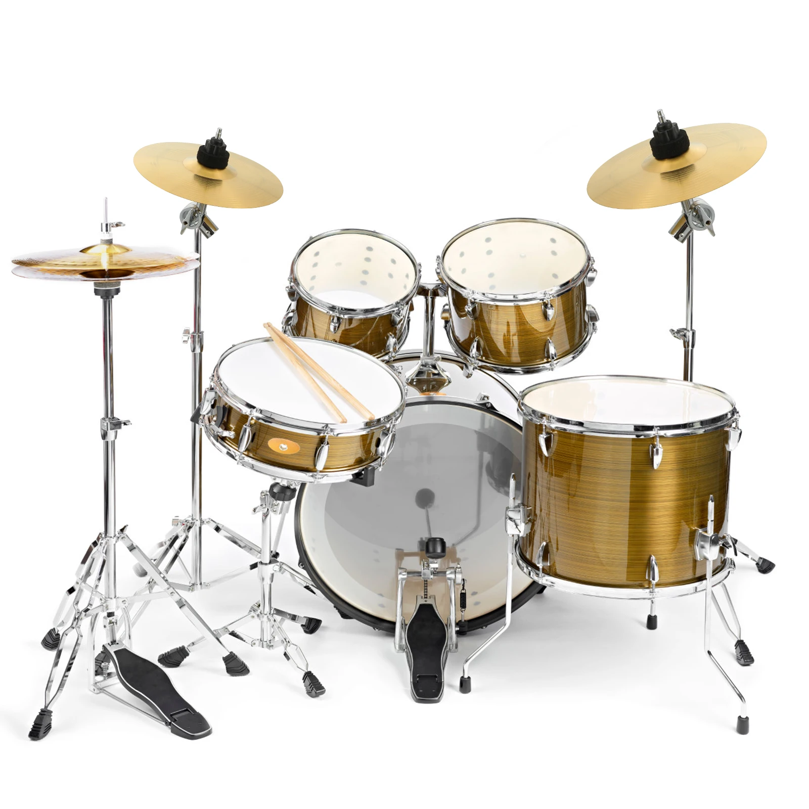 Drum Cymbal Kit 1pc Brass Cymbal Hi Hat Drum Kit Cymbal Ride Drum Percussion Crash Brass Kit Accessories 8 Inch