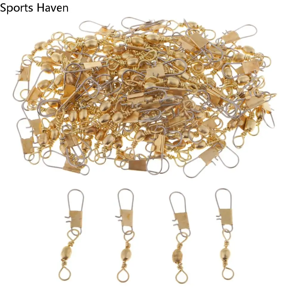 

5 PCS/Set Durable Space Bean Octagon Ring Copper Head Shank Clip Connectors Fishing Tools