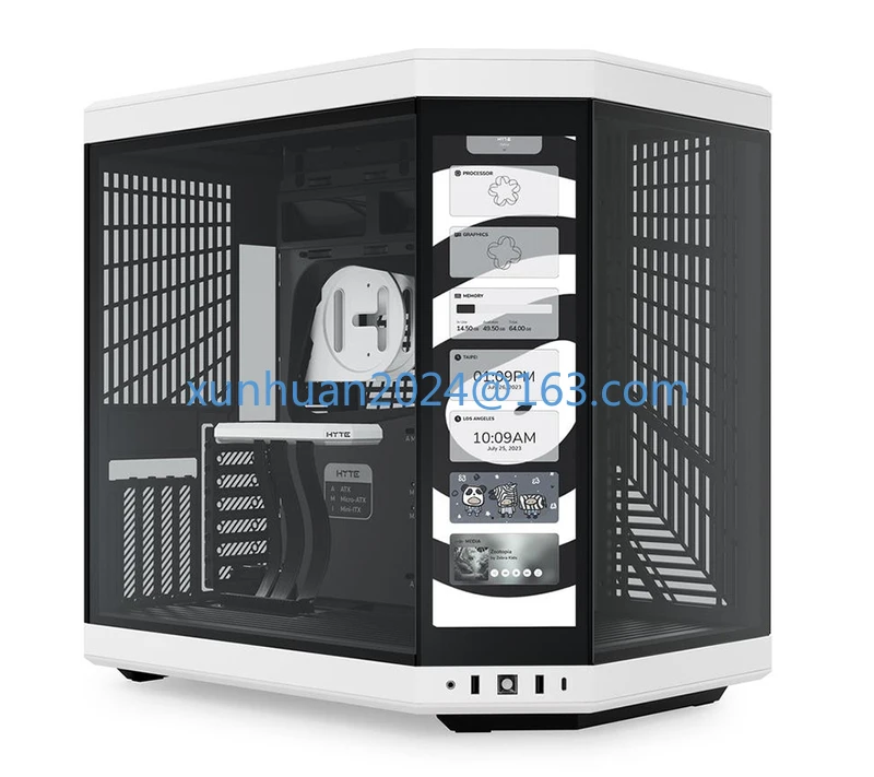 

New HYTE Y70 Touch Dual Chamber ATX Mid Tower Modern Aesthetic Case with Integrated 4K LCD Touchscreen