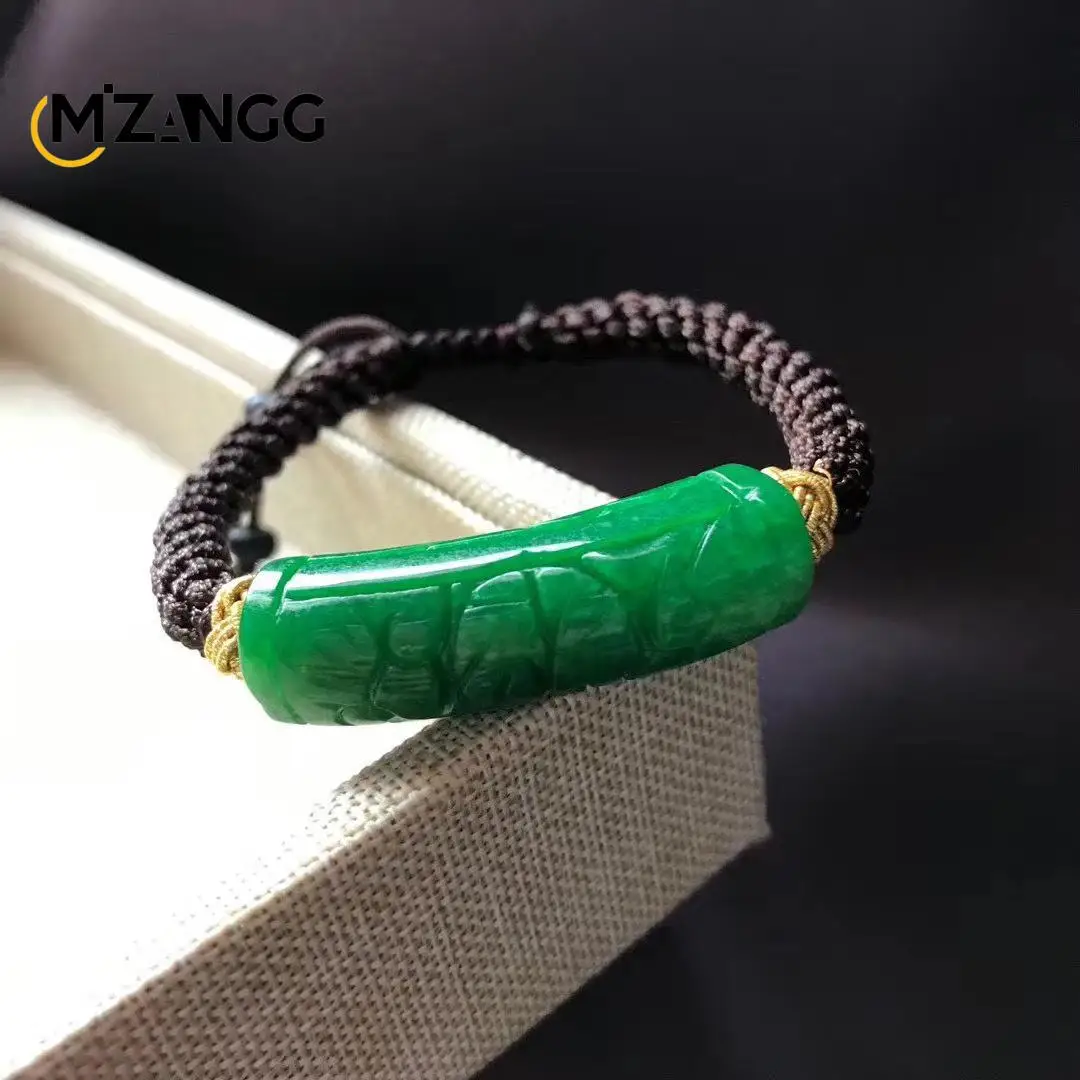 Grün Mineral Stein Perlen Armband Männer Frauen Unisex Chinesischen