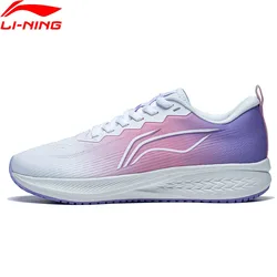 Li-Ning Women RED HARE 6 Racing Running Shoes Cushion Breathable LiNing Fitness Wearable Sport Shoes Light Sneakers ARMT016