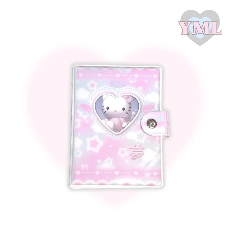Kawaii Binder Photocard Collect Book Buttons Lock A7 Idol Photo Collection Book Photo Album for Polaroid instax