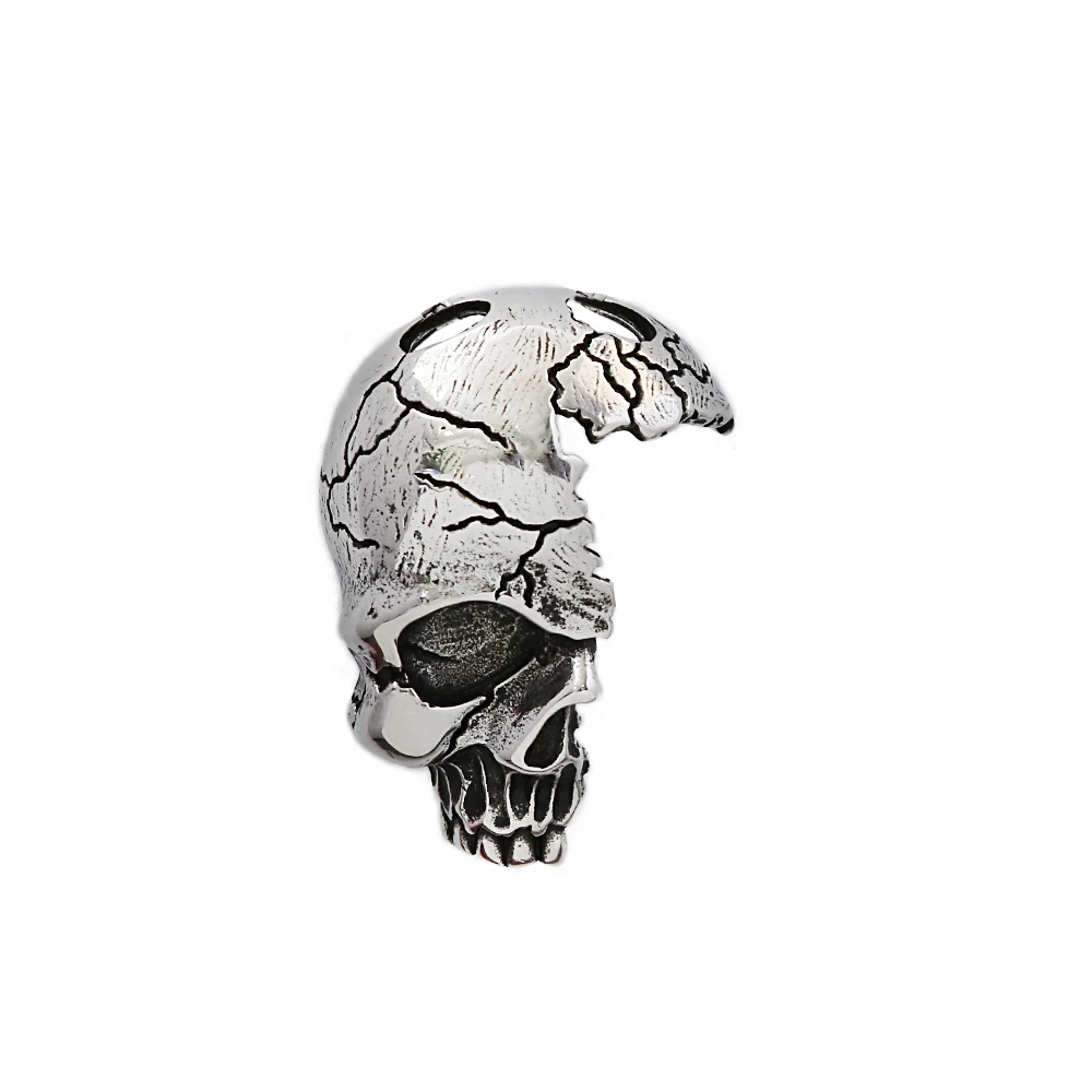 Joo&Rind Collana Uomo Teschio Gotica – Placcata Oro 18k, Stile Punk Hip Hop