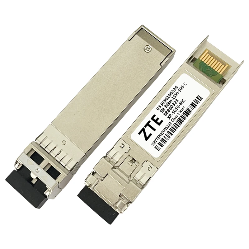 SFP 10Gb 40km/80km Optical Module 10GBase-ER/ZR SFP+ 10G 1550nm Dual LC Transceiver SM-80KM-1550-10G For ZTE/Huawei Fiber Switch