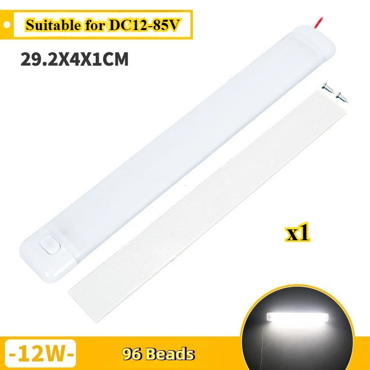 Luz LED para maletero de RV, 96/120/168LED, 12V/24V, techo para caravana, remolque, autocaravana, furgoneta, camión, Camper, barco, iluminación Interior