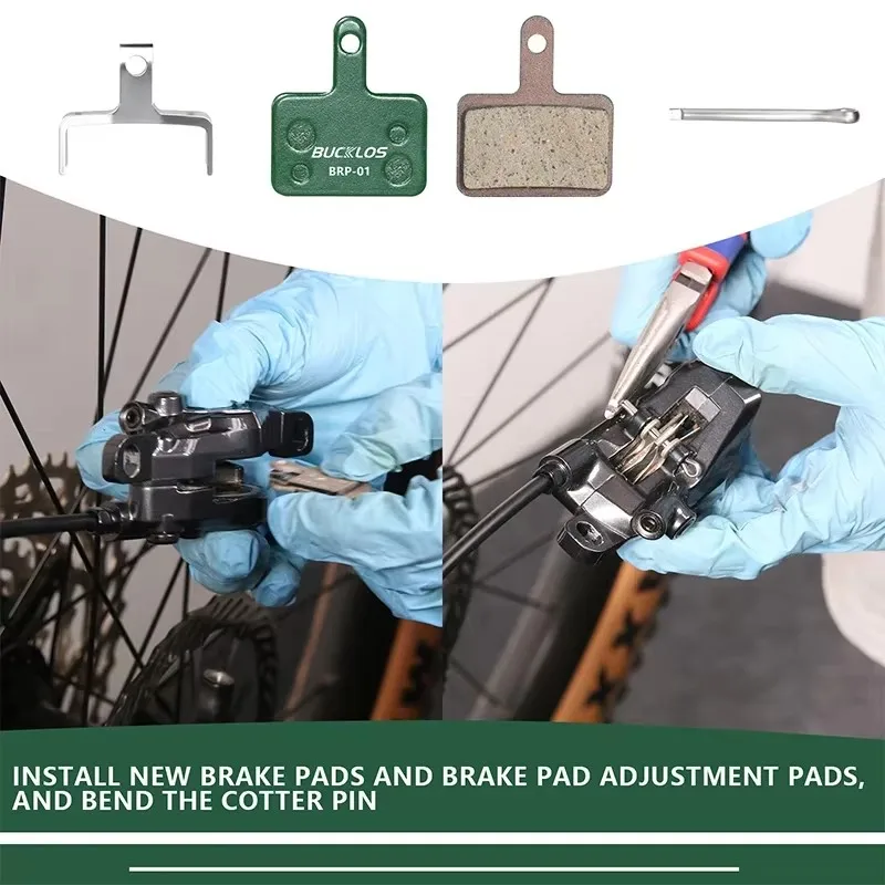 BUCKLOS Ceramic Bike Brake Pads MTB Hydarulic Disc Pads for SHIMANO MT200 Mountain Road Bike Brake Pad B01S B05S