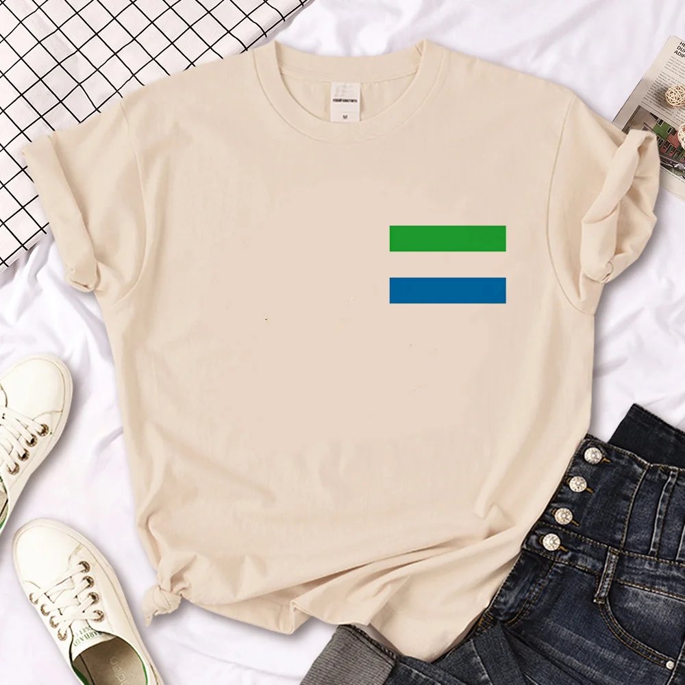 

Sierra Leone tshirt women Y2K Tee girl comic clothes