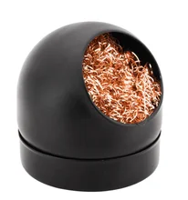 

2022 NEW 1Pc Cleaning Ball Desoldering Soldering Iron Mesh Filter Cleaning Nozzle Tip Copper Wire Cleaner Ball Metal Dross Box